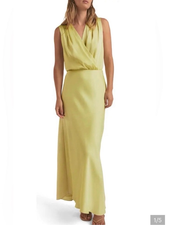 Favorite Daughter Dresses & Skirts - Favorite Daughter Sleeveless Yellow Silk Maxi Dress